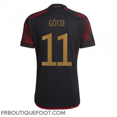 Maillot de foot Allemagne Mario Gotze #11 Extérieur vêtements Monde 2022 Manches Courtes